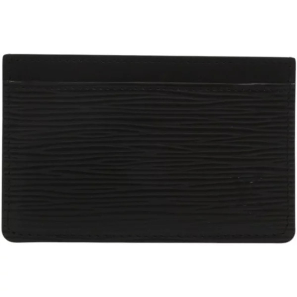 Louis Vuitton Portecartes Epi Leather Noir Black Card Case Wallet LV